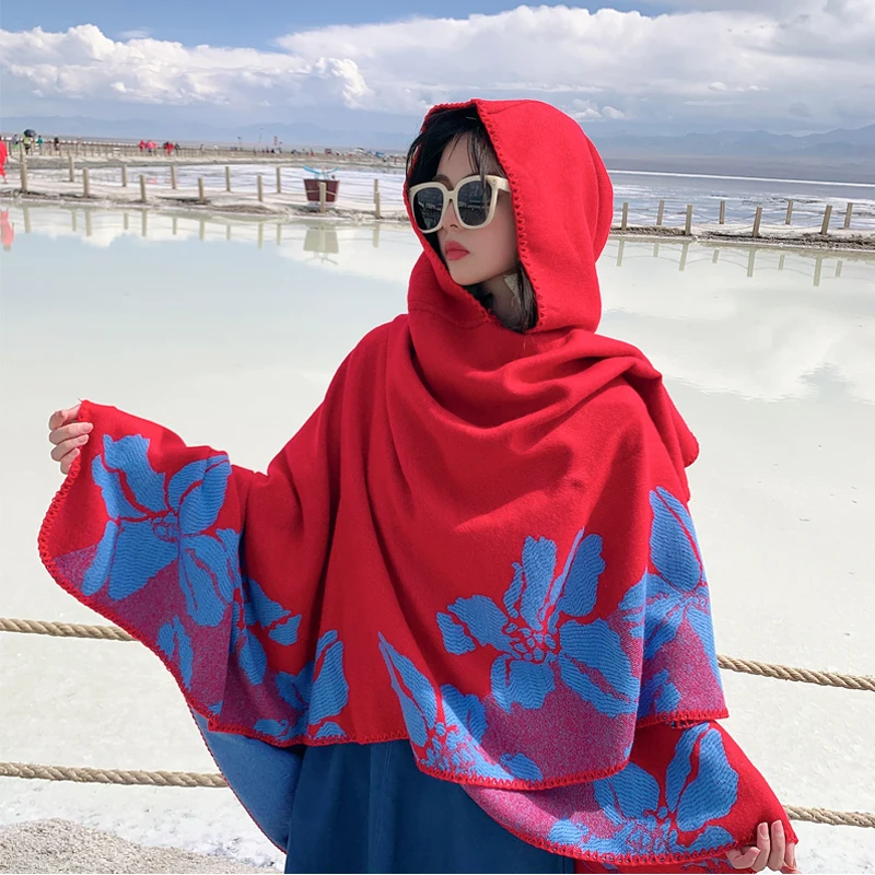 VANOVICH пустынный Туризм ветрозащитная и теплая шаль с капюшоном 2022 осень зима