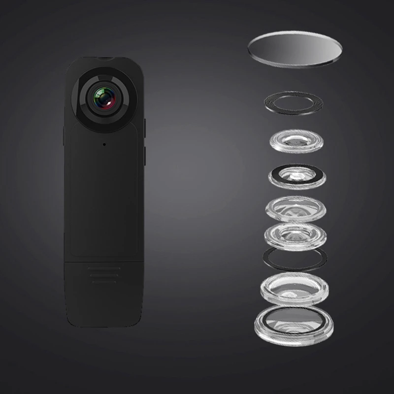 

HD 1080P Office Meeting Recorder Back Clip Design Night Vision Camera