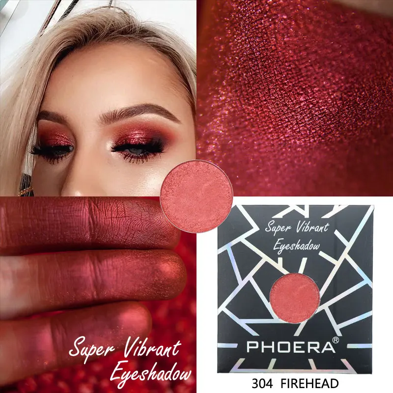 PHOERA новая компактная пудра для век макияж водостойкая перламутровая монохромная