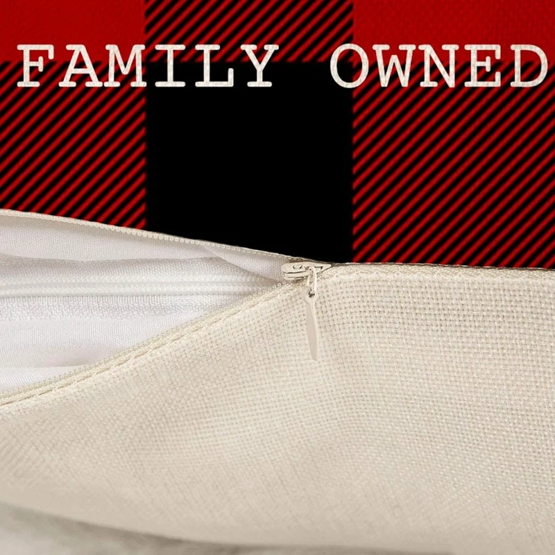 

Christmas Buffalo Check Plaid Throw Pillow Covers Cushion Case for Sofa Couch 18 x 18 Inches