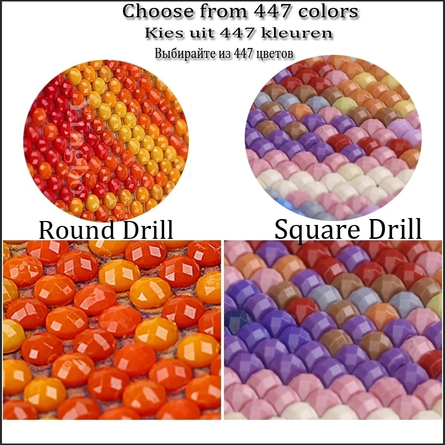 

Wholesale DMC 447 Colors Full Round/square Drill Diamond Rhinestone,Diamond Painting sale Full Stone crystal Beads Accessory