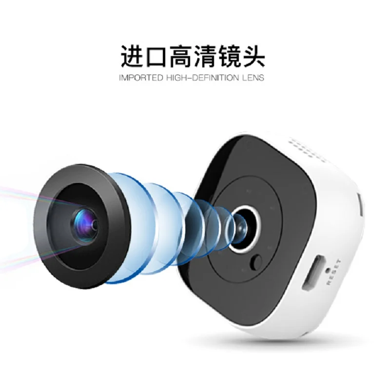 

Wifi 1080P HD Lens MobilePhone Monitoring Long Standby 120 Degree View Angle Shot Supports 64G TF Card Storage Mini Camera H6