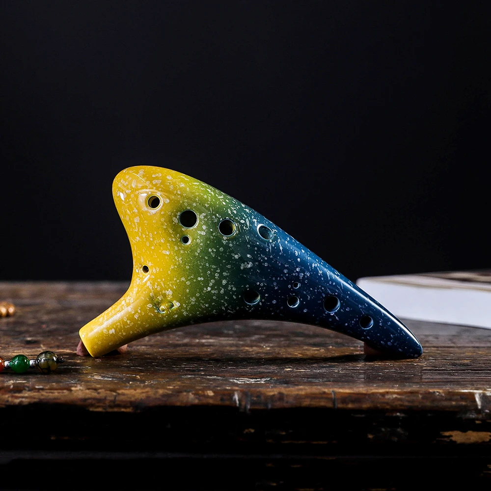 12 отверстий керамический музыкальный инструмент Ocarina Alto C в Звездном стиле со