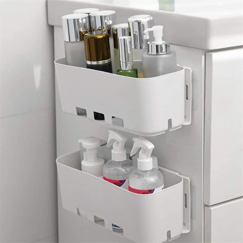 

2 onE Pull-Out Closet Shelf, Kitchen Pull-Out Closet Basket Organizer, Pull-Out Drawers, Storage Basket