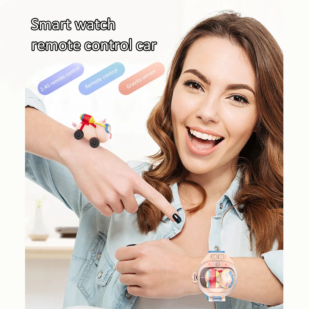 Радиоуправляемые машины маленькие Смарт часы с дистанционным управлением 2 4G