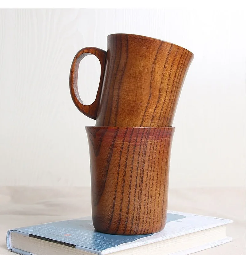 Натуральный жилеткой обманкой деревянная чашка ручной работы деревянные Кофе
