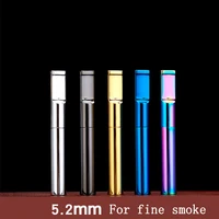 5 2mm cigarette smoking accessories colorful alloy reusable cigarette holder filter small and light easy to clean unisex suit