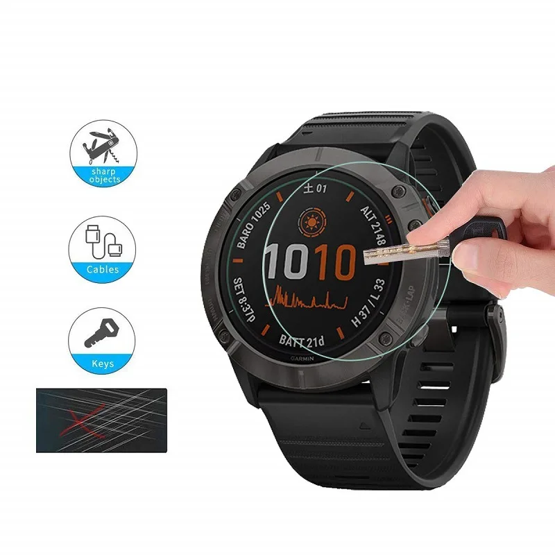 Защитная пленка из закаленного стекла HD для Garmin Fenix 5 5S 6 6S 6X/Vivoactive 3/Forerunner245 945 45 |