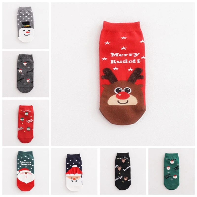 

4pairs/set Christmas Socks Merry Christmas Decoration Santa Claus Winter Socks Happy New Year 2021 Xmas Gifts
