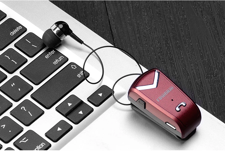 FINEBLUE F-V2 беспроводные наушники Bluetooth Handsfree наушники гарнитура звонки напоминают о цифрах носить пульт на прищепке для телефона с микрофоном