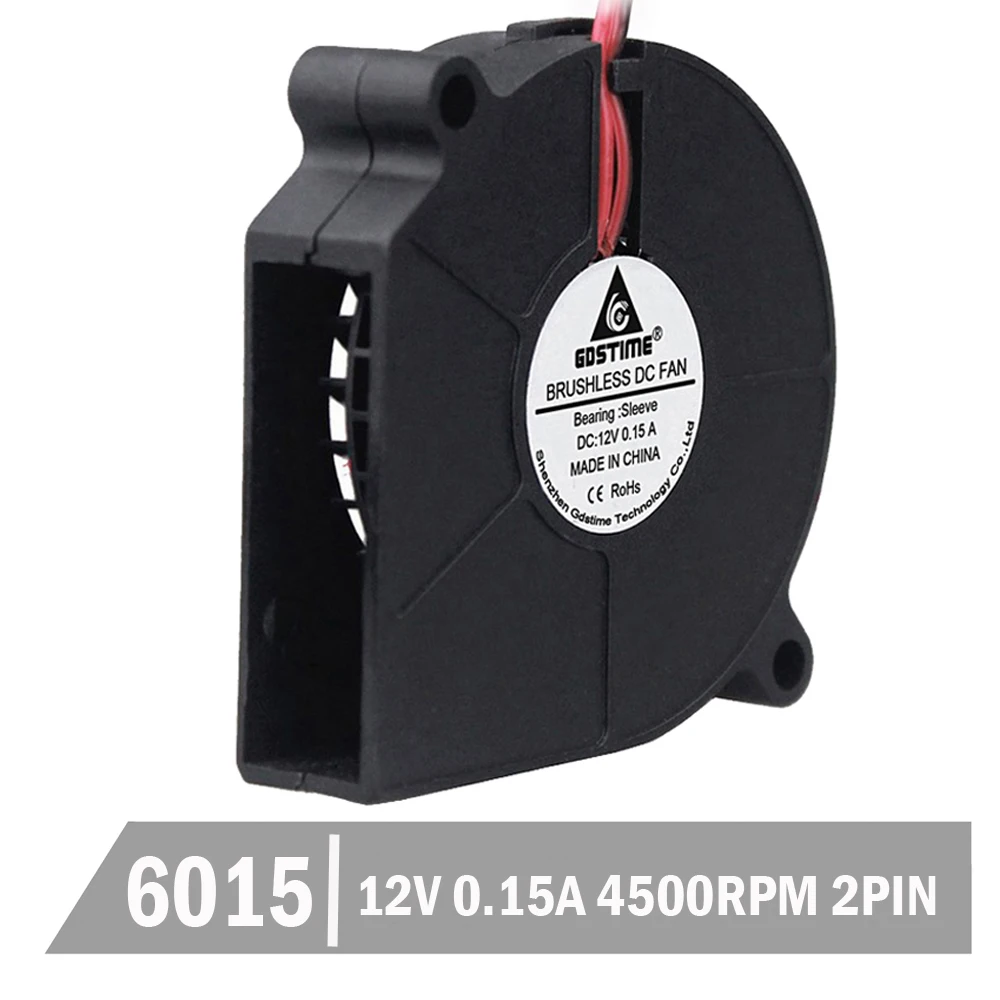 Бесщеточная охлаждающая центрифуга Gdstime постоянного тока вентилятор 60 мм 12 В 2
