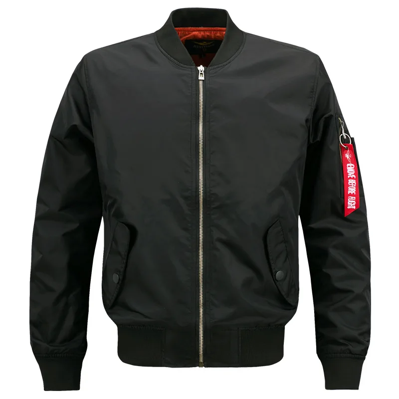 

New MA1 men jacket Outwear Pilot flight Slim fit patch jackets Autumn thin jacket And Winter warmcoat Motorcycle Coat