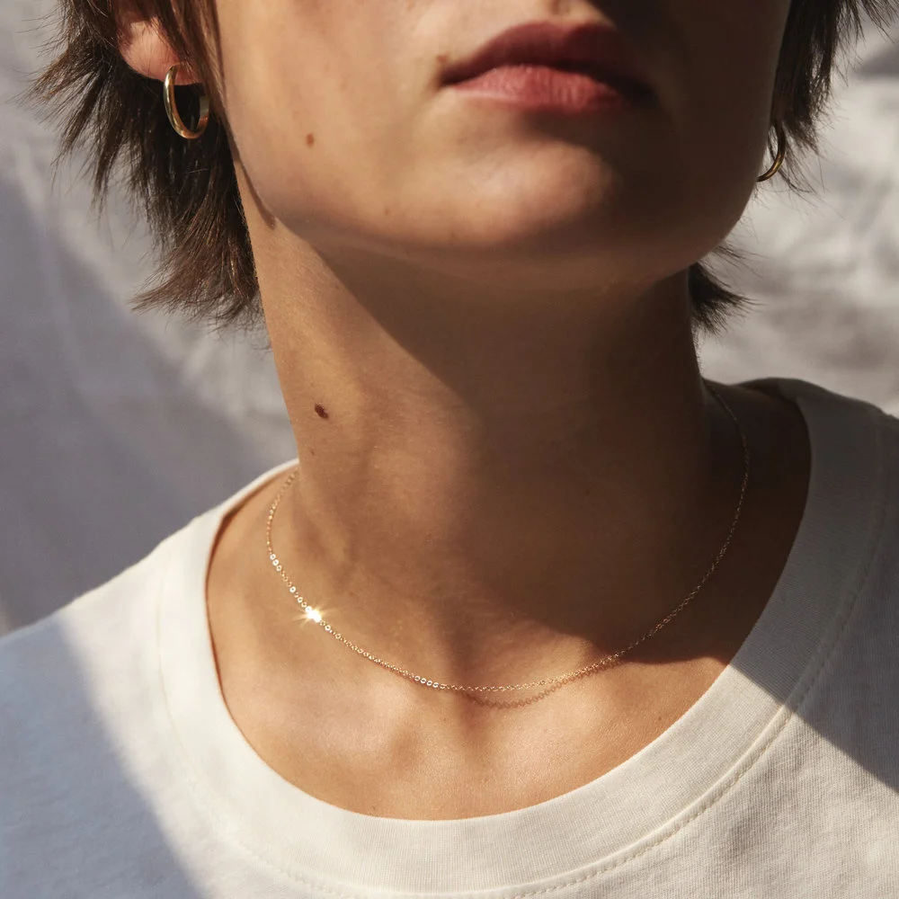 Длинное ожерелье цепочка для женщин колье из нержавеющей стали массивное чокер