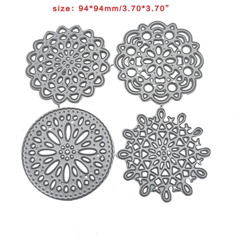 

95AA Circle Lace Metal Cutting Dies Stencil DIY Scrapbooking Album Paper Card Template Mold Embossing Craft Decoration