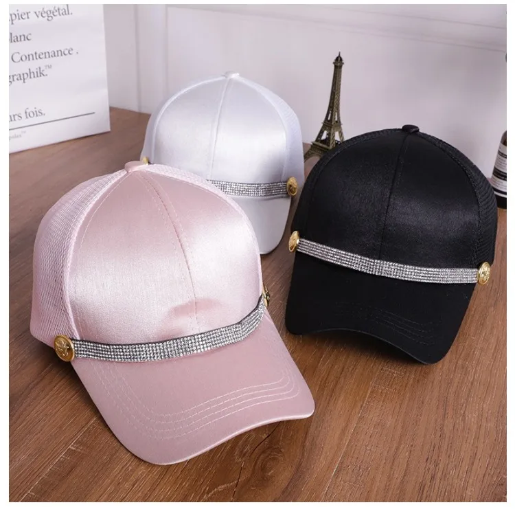 Мужская и женская кепка RUIXF006 Повседневная Уличная Кепка унисекс на ремне стразы