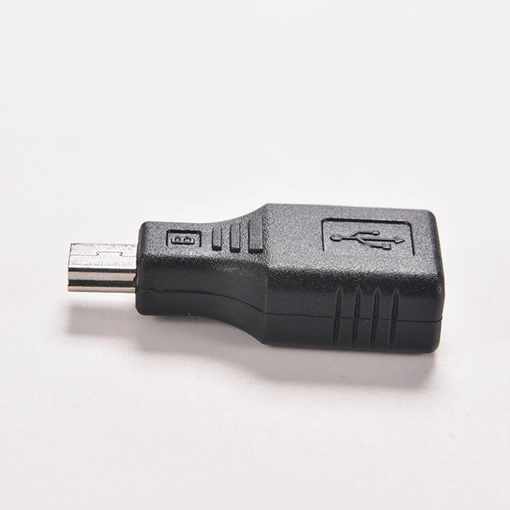 2pcs Mini USB 2.0 A Female To Micro / B 5 Pin Male Plug OTG Host Adapter Converter Connector up to 480Mbps Black | Компьютеры и офис