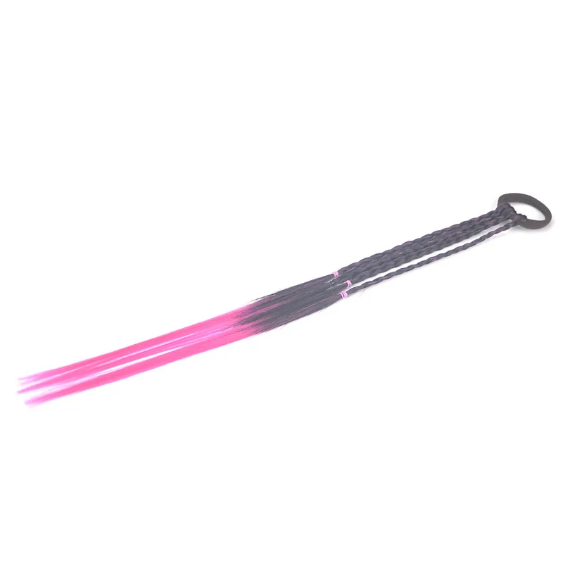 1 шт. Новые простые красочные парики хвост для девочек твист плетеная веревка