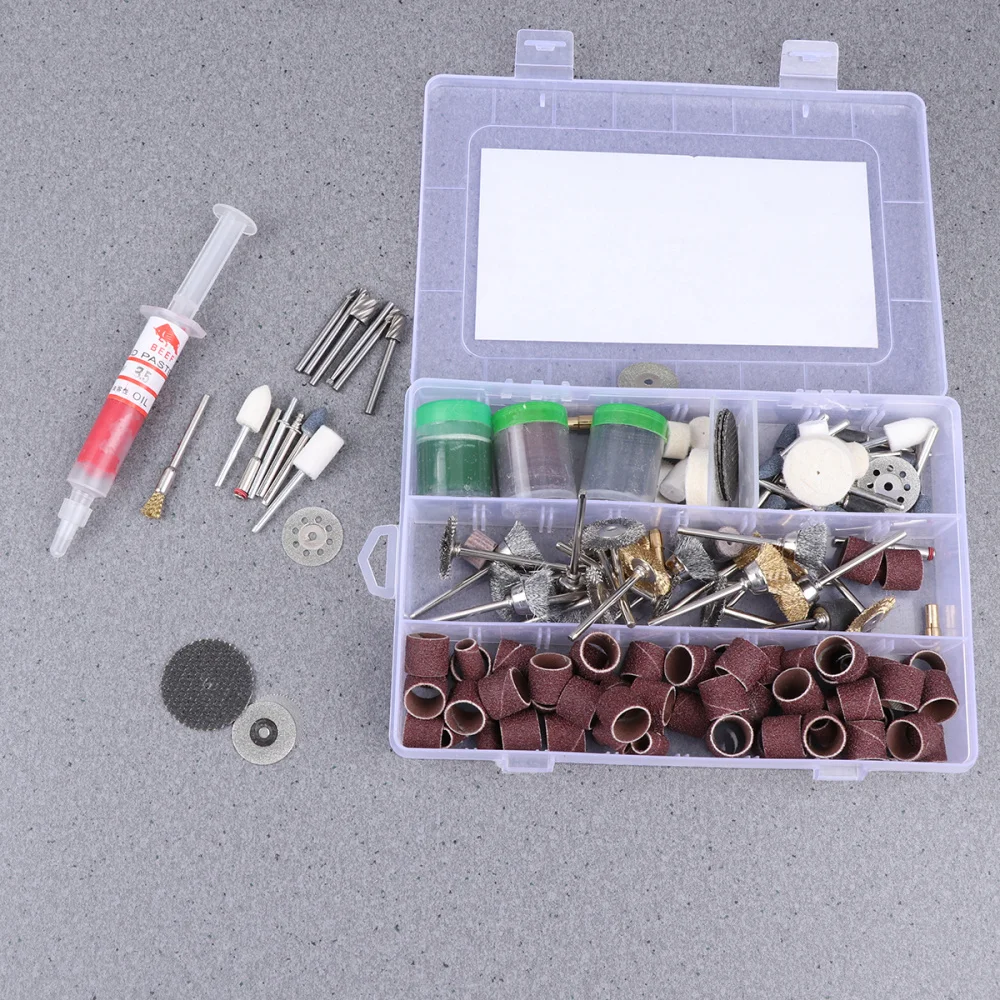 

218Pcs Electric Polishing Grinding Tools Kit Electric Grinder Accessories Carving Head Abrasive Tool Grinding Head Slice Set