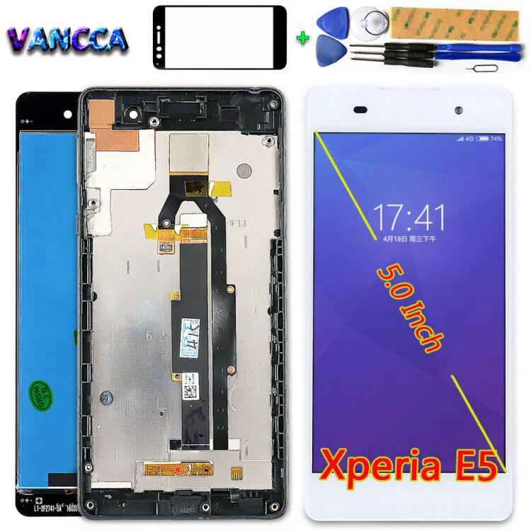 ЖК дисплей 5 0 дюйма для Sony Xperia E5 F3311 F3313 сенсорный экран с дигитайзером в сборе