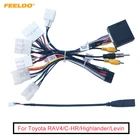 FEELDO 10 комплектов автомобильный 16-контактный Android проводной кабель питания адаптер с can-шиной для Toyota CorollaCamryRAV4CrownReiz