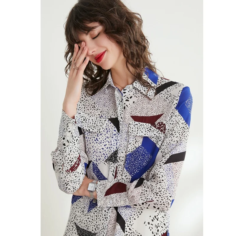 Женский топ из натурального шелка свободная блузка тутового шелкопряда с