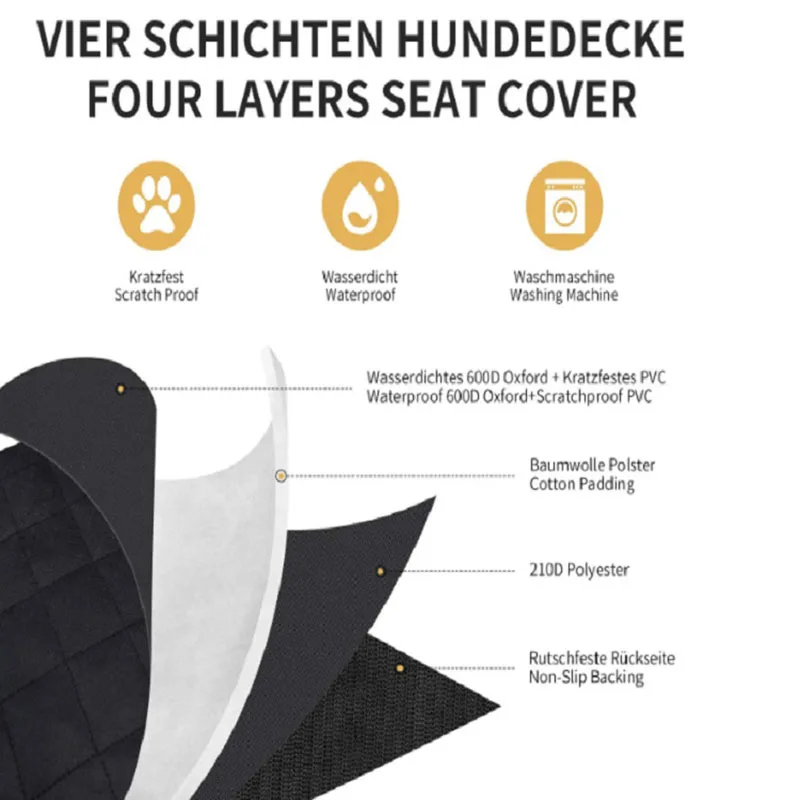 comprar À Prova Dwaterproof água Traseira Esteira Hammock Coxim Protector Novidade Cão Assentos De Carro Capa Com 2 Bolso Pet Carrier Traval Tamanho