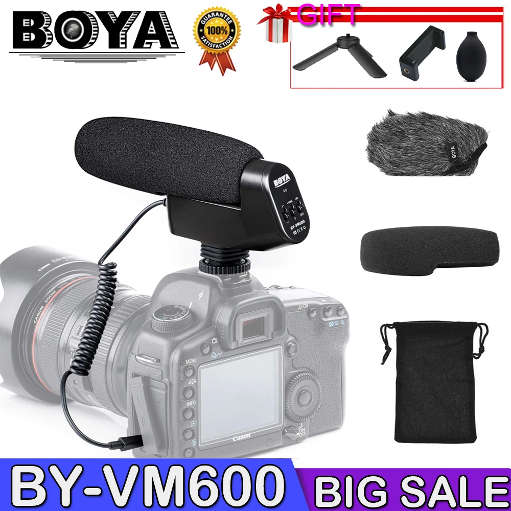 BOYA BY VM600 микрофон Кардиоидная направленность конденсаторный для цифровой камеры