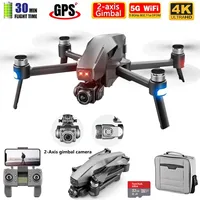 New Drone 4k Profesional HD Mechanical 2-Axis Gimbal Camera Drones RC Quadcopter System Supports TF Card 2KM Flight Distance