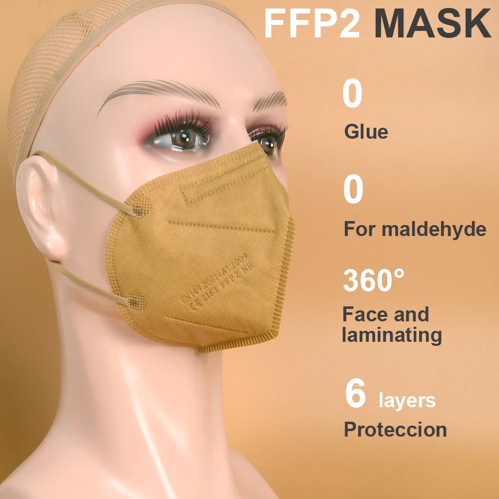 

KN95 Face Masks FFP2 Filtration Mouth Masks 5-Layer fpp2Mouth Muffle Cover Mask Dustproof Anti-fog And Breathable