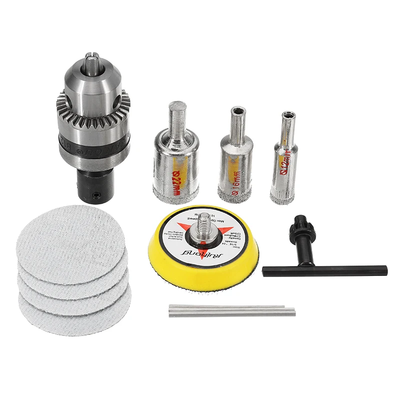 ALLSOME DC 12-24V T6 мини прецизионные настольные пилы DIY деревообрабатывающий токарный станок полировщик сверлильный станок HT2828