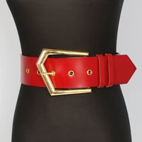 2021 new designer ladies luxury leather belt irregular metal buckle wide belt high quality fashion luxury sexy ladies belt