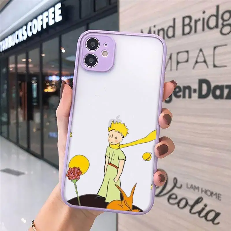 

The Little PrinceLovely The earth Phone Cases matte transparent For purple iPhone 7 8 x xs xr 11 12 pro plus max mini Clear