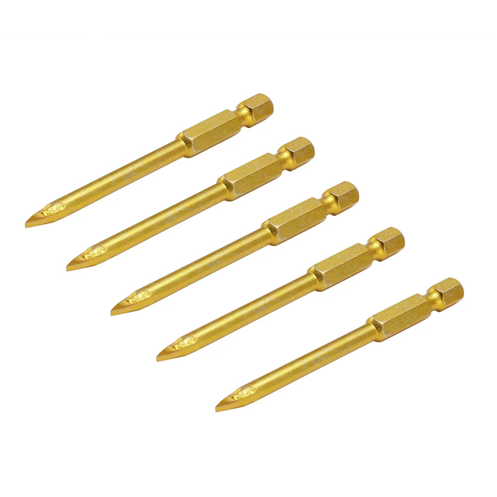

10pcs 6mm Tungsten Carbide Drill Bit For Glass Tile Marble Mirror Ceramic Cutting Edges Cross Spear Head Drill