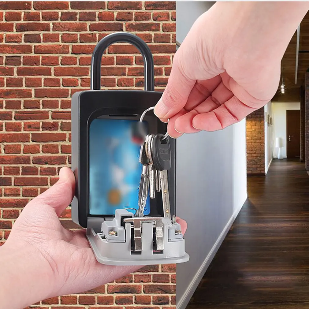 1 шт. коробка для ключей хранения ящик из алюминиевого сплава сейф