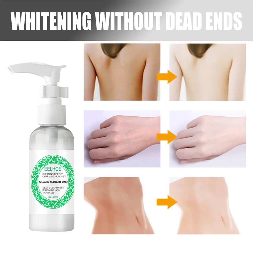 

30ml Fluid Body Wash Long Lasting Exfoliating Home Deep Cleaning Portable Volcanic Mud Skin Care Shower Gel Moisturizing Travel