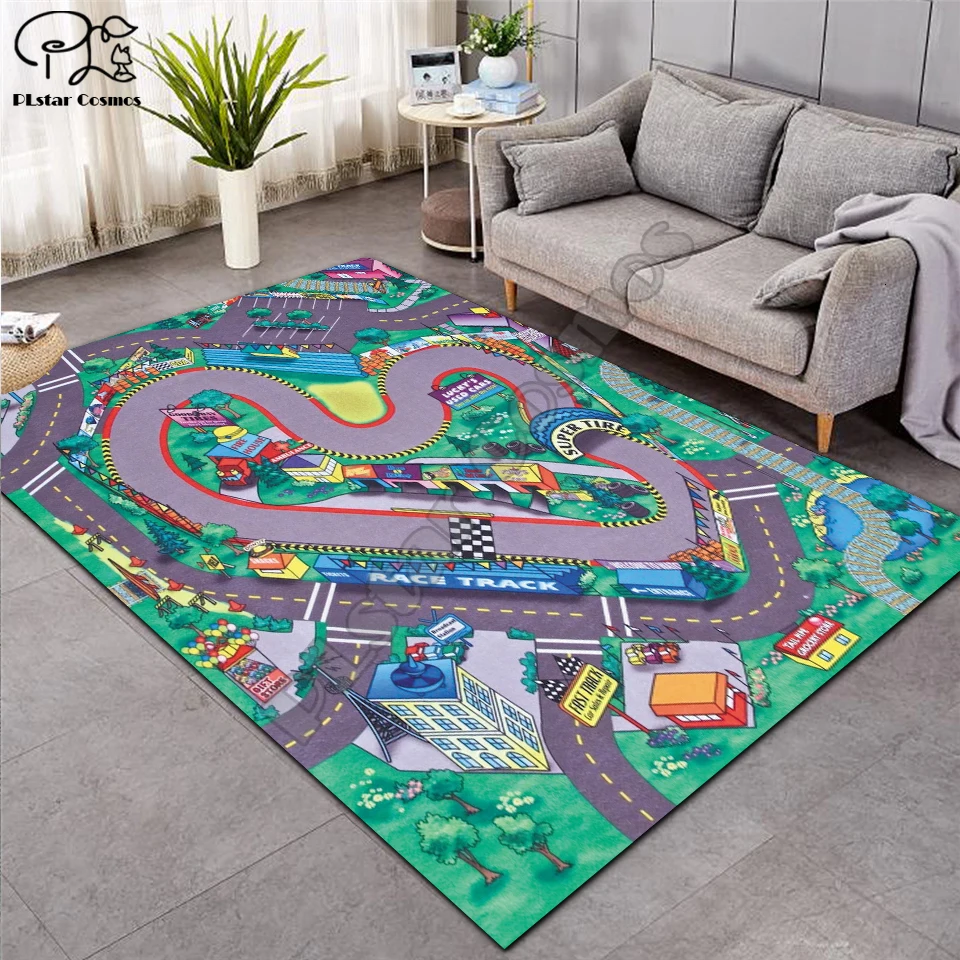 Fantasy fairy Cartoon Kids Play Mat Board Game Large Carpet for Living Room Planet Rugs Maze princess castle style-3 | Дом и сад
