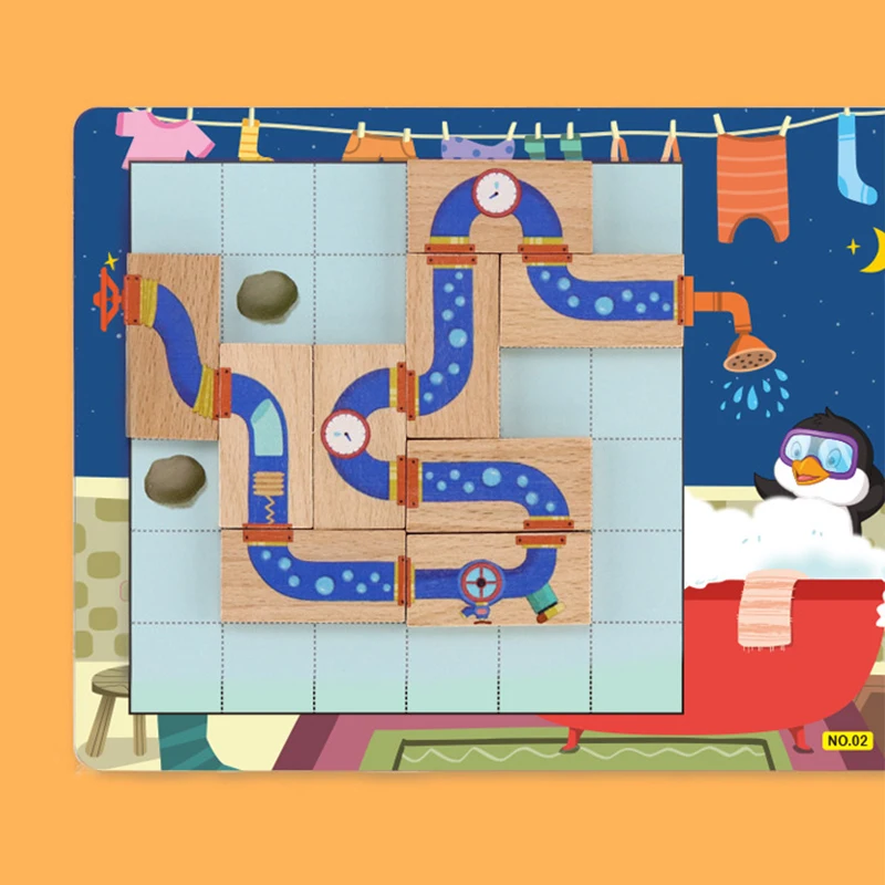 Детская Игра-лабиринт - Логическая Головоломка Развивающая Игрушка Для