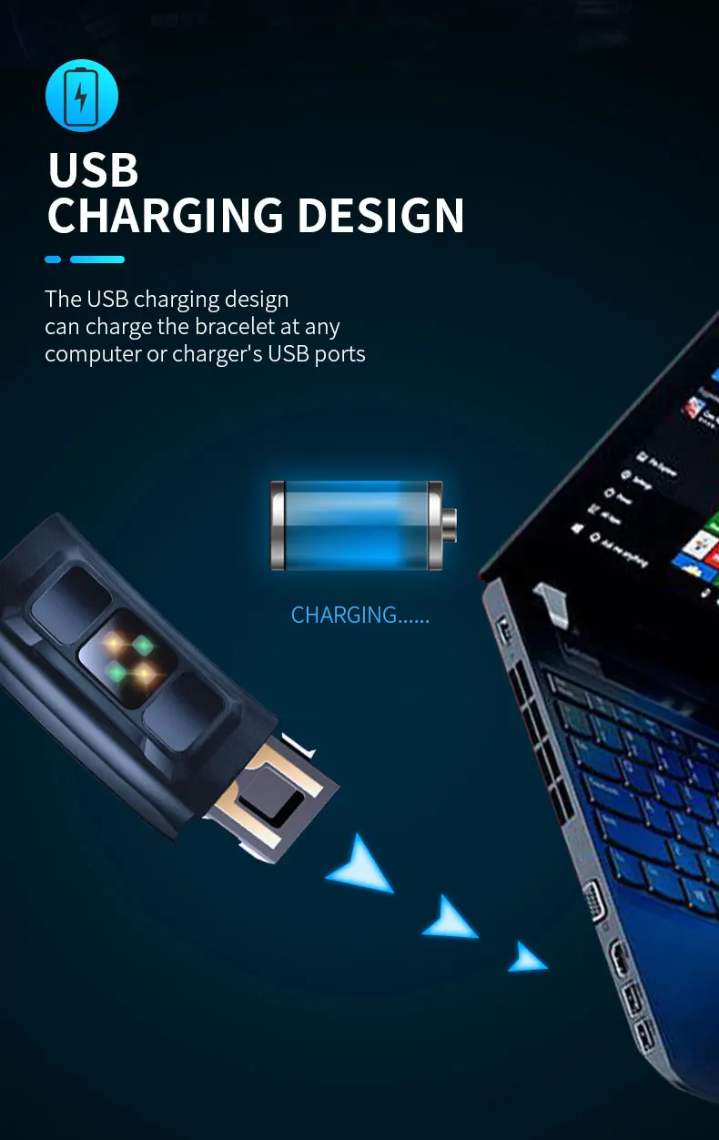 ЭКГ часы PPG Спорт Смарт Браслет USB мода датчик сердечного ритма браслет для фитнеса здоровый кровяное давление кислорода в крови Спортивный браслет информационный телефон напоминание пульт дистанционного управления