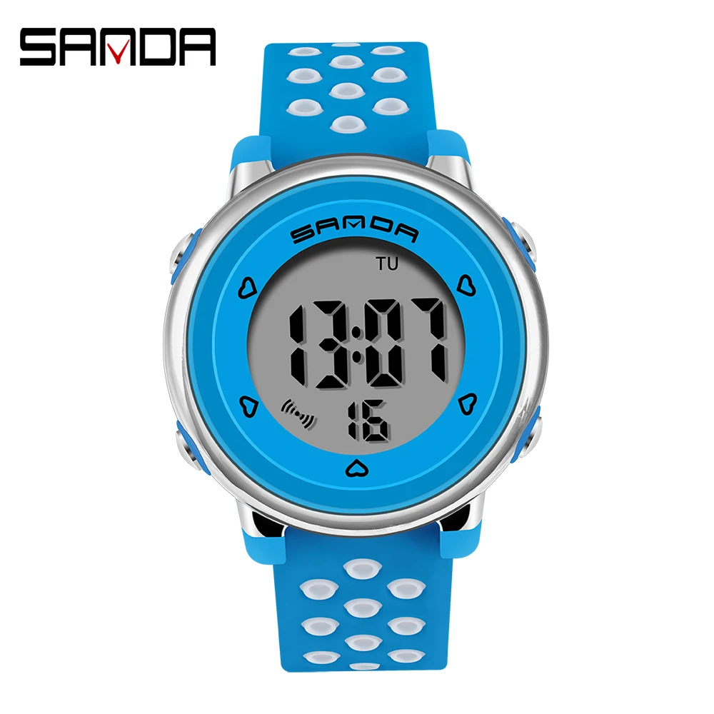 

SANDA Casual Kids Watches Luxury LED Digital Children Sport Watch Fashion Alarm Shockproof Waterproof Wristwatch for Boys Girls