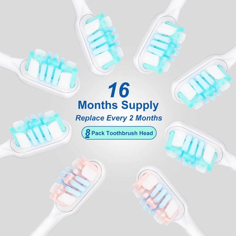 

Copper-free Flocking Replacement Electric Toothbrush Heads For Philips Sonicare 3/6/9 Series DuPont Soft Hair Diamond Nozzle