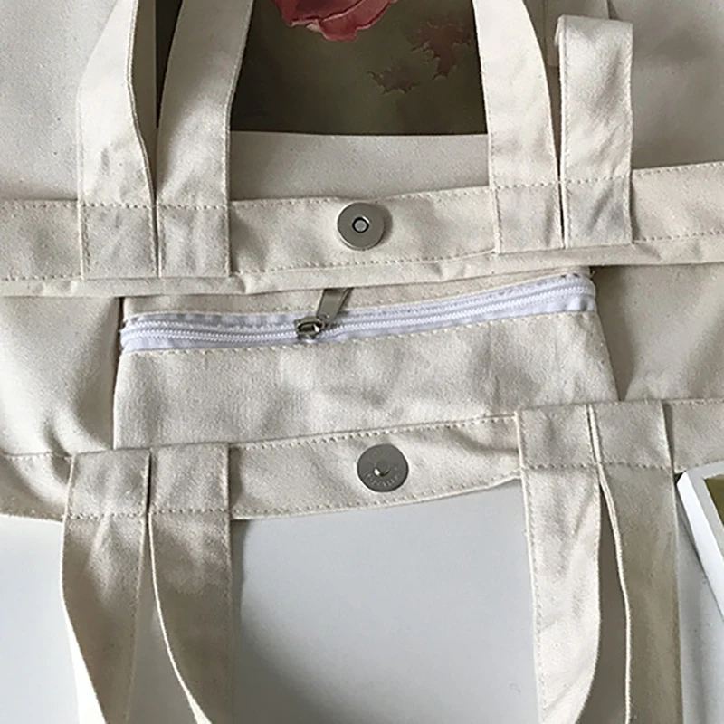 

Fashion Printing Canvas Women Shoulder Bag Large Capacity Shopping Bag School Bag Leisure Travel Simplicity Handbag