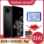 Новинка 2021, модный смартфон, телефон Samsung galaxy S25U, 8 ГБ + 256 ГБ, три слота для карт, дизайн Huawei Xiaomi