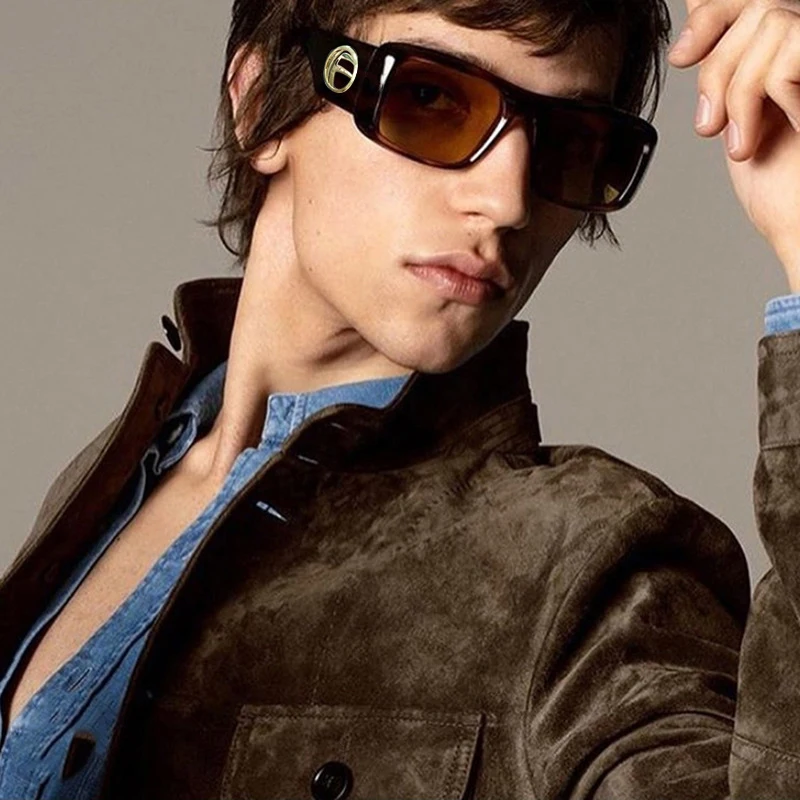 

Square Unisex Resin Retro Sunglasses , Black Outdoor Travel UV400 Goggles For Women & Men Sun Glasses S167