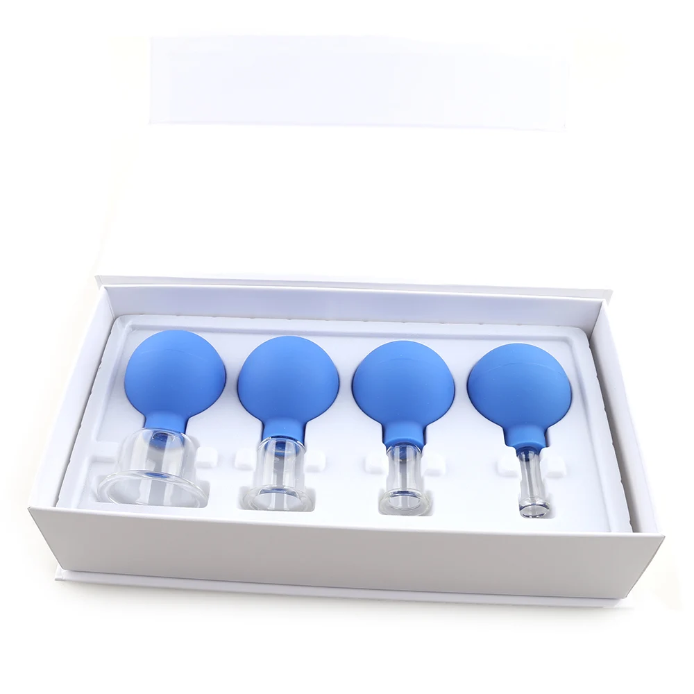 Набор банок для массажа лица китайская терапия 4 шт.|Лечение с помощью