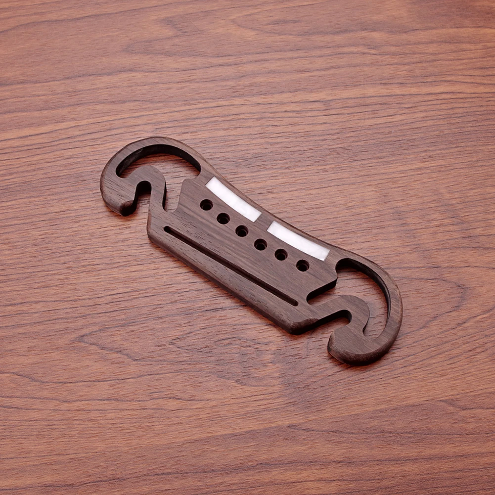 

Rosewood Folk Guitar Bridge Portable Beard-Shaped Guitar Bridge Musical Instruments Replacement Parts Accessories