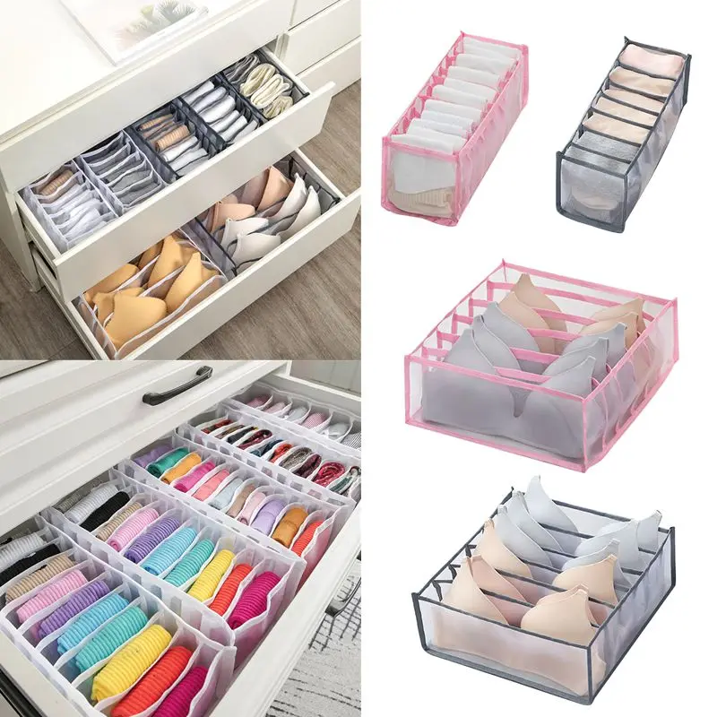 Ящик для хранения нижнего белья с отсеками органайзер носков бюстгальтеров и