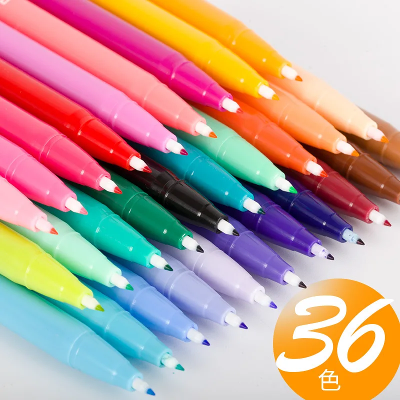Профессиональные аниме маркеры для рисования манги 36 цветов кисть эскиза ручки