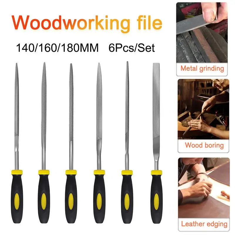 Мини металлический скребок надфили Набор инструментов для резьбы по дереву