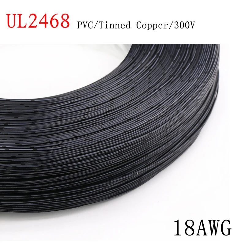

1M 18AWG UL2468 2 Pins Electric Copper Wire PVC Insulated Double Cords Lamp Lighting Cable Extend Connect Line White Black Red