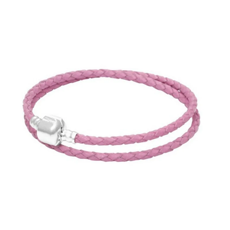 2020 NEW 925 Sterling Silver Bracelet charm Fashion Jewelry leather Men and women-class DIY bradsFashion | Украшения и аксессуары